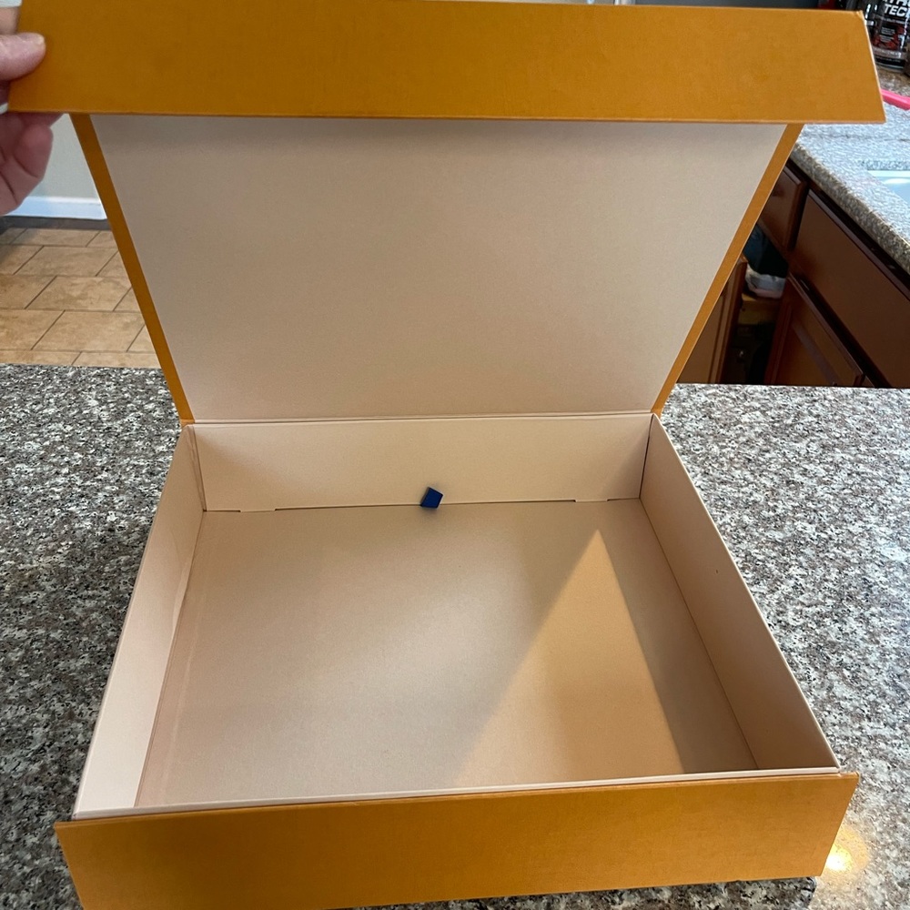 Louis Vuitton purse dust cover, box, ribbon, gift bag
